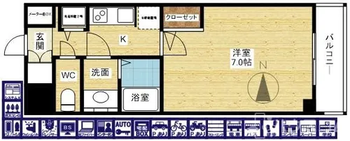 S-RESIDENCE江坂Eminence【5階】の間取り