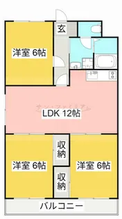 ロイヤル駒田【2A号室】の間取り