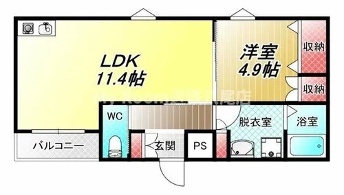 Class-A長瀬【2階】の間取り
