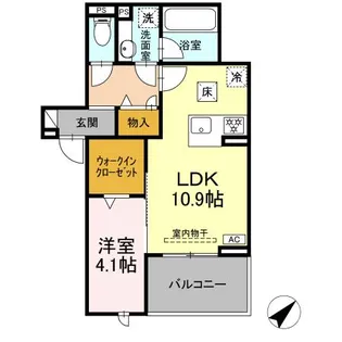 D-avance 柱六番町Ⅲ【1階】の間取り