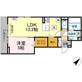D-avance 柱六番町Ⅲ【1階】の間取り