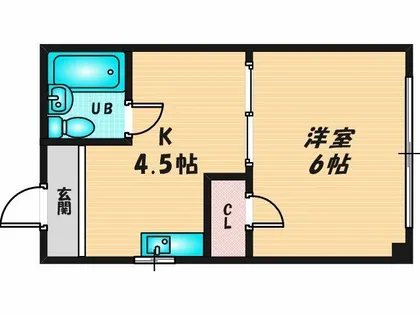 クレインズマンション【4階】の間取り