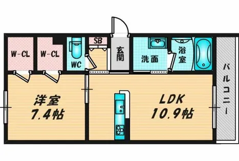 シャーメゾンLeaf【1階】の間取り