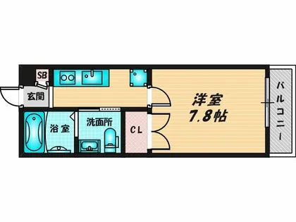 ノイヴェル巽北【3階】の間取り