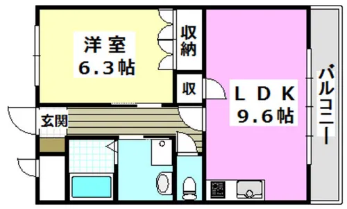 エスポワール・アイ【2階】の間取り