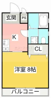 レインボウハイム【1階】の間取り