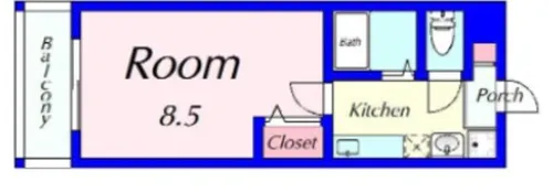 ハウゼ衣笠の杜【1階】の間取り
