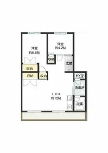 パビリオンみどり台【2F号室】の間取り