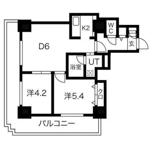 ジュエルタワー【11階】の間取り