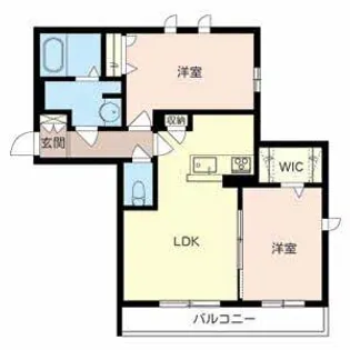 ラポール鳳【2階】の間取り