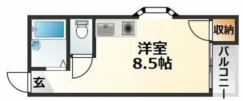 大阪府大阪市東淀川区菅原2丁目【マンション】の間取り