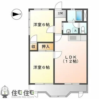 コーポラスコスモス【0301号室】の間取り
