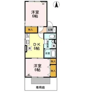 セジュール飯村北【1階】の間取り