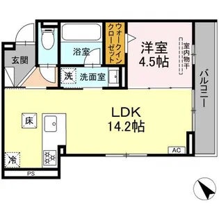 D-avance佐藤一丁目【1階】の間取り