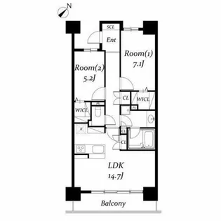 ロイヤルパークス千種【8階】の間取り