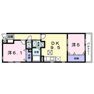 ボヌール【1階】の間取り