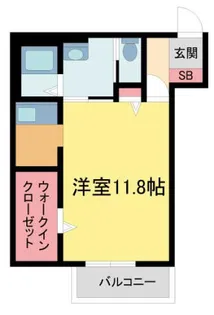 アイエフハイツ水波町V【103号室】の間取り