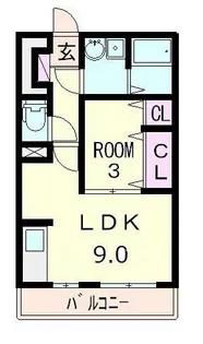 セジュールジュン【2階】の間取り