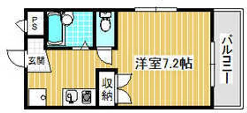 アゼリア2号館【210号室】の間取り