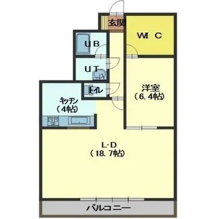 松風ビル【405号室】の間取り