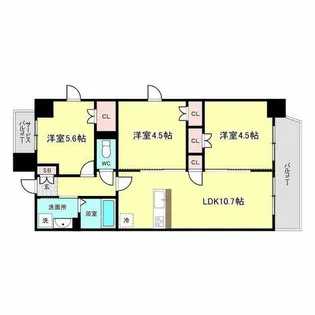 大拓ハイツ22【2階】の間取り