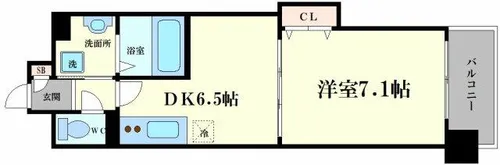 エスポルテ福島【10階】の間取り