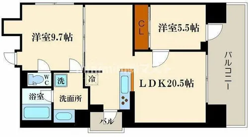 ZENⅡ【8階】の間取り