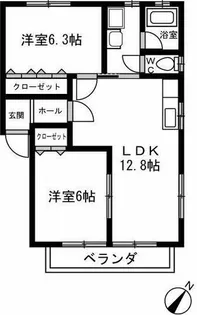 メゾン・けやき【101号室】の間取り