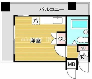 エクレール夕陽ヶ丘【11階】の間取り