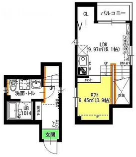Pura Vidaナゴヤドーム前【2階】の間取り