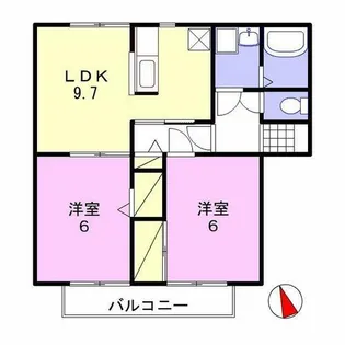 ソレーユ北条【2階】の間取り