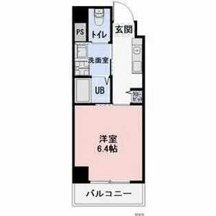 ワイズタワー新栄【4階】の間取り