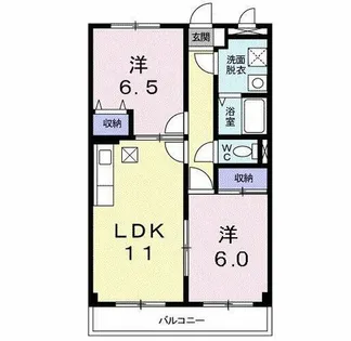 アンソレイエ【3階】の間取り