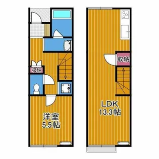 レオネクストルーポ【1階】の間取り