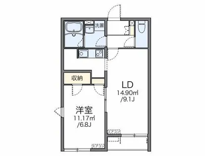 レオネクストエストⅡ【1階】の間取り