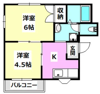 第3摂津マンション【1階】の間取り