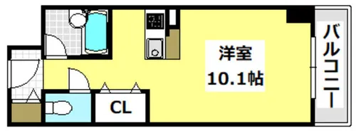 1Kの間取り画像
