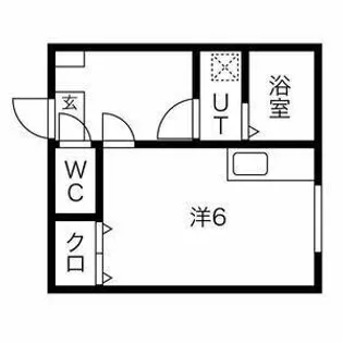 フォンティーヌ香里園【1階】の間取り
