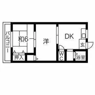 プレアール南住吉【2階】の間取り