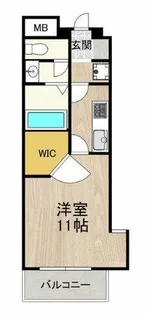 CITY SPIRE桜川Ⅱ【8階】の間取り