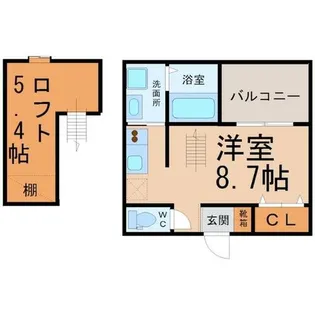 Luck(ラック)【2階】の間取り