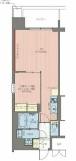 レオングラン本町橋【6階】の間取り