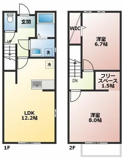 DREAM RESIDENCE熊之庄【1階】の間取り