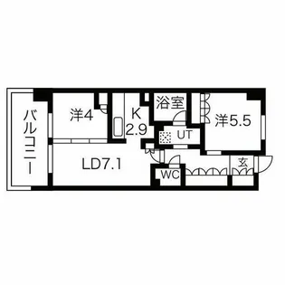 アーバンパーク淡路【4階】の間取り