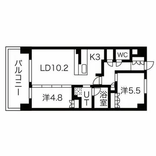アーバンパーク淡路【9階】の間取り