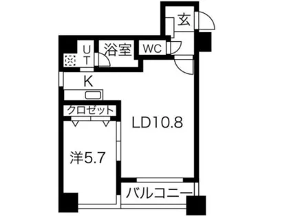 ドエル南円山【4階】の間取り