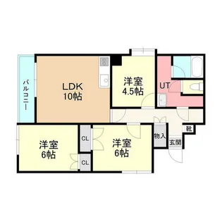 デラシオン協和Ⅰ【307号室】の間取り