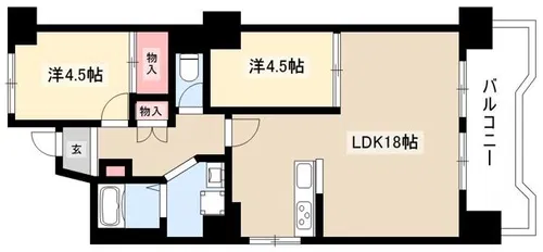 プラザフェニックス村松苑【8階】の間取り