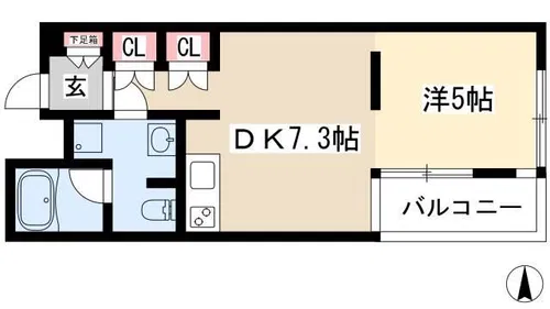 フォレスト久屋公園【5階】の間取り
