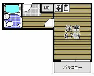 スクエア錦織【3階】の間取り